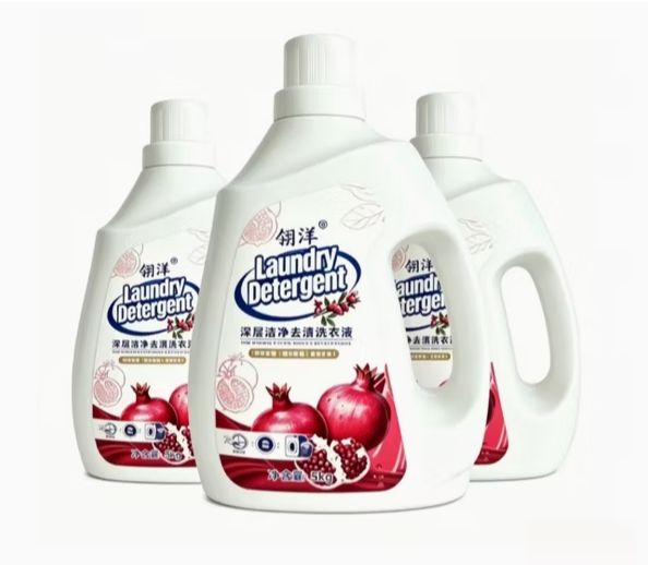 1L2L3L Bottle Pack No Fluorescent Natural Lavender Scent Liquid Laundry Detergent with OEM Label Design Deep Cleaning Liquid Laundry Detergent - Pomegranate Extract Formula (3L / 3kg) - Image 1