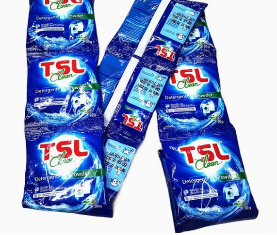 Blue Color Detergent Powder Factory Hot Sale Washing Powder TSL Clean Laundry Detergent Powder Sachets - Gentle on Hands & Fabrics (30g) التصنيف (Category Structure) - Image 1