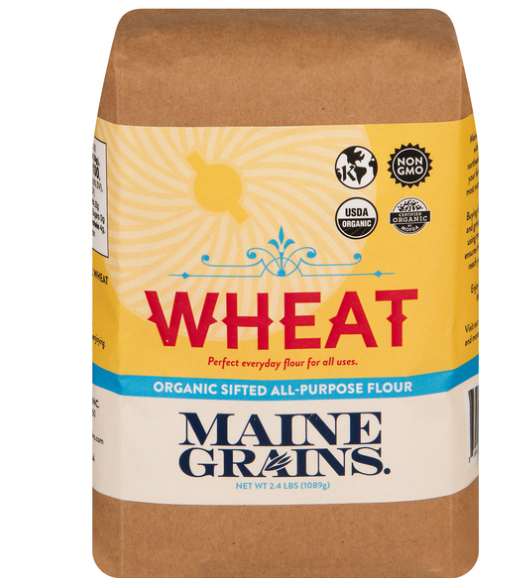 Maine Grains Organic Sifted All-Purpose Wheat Flour Hannaford Maine Grains Organic Sifted All-Purpose Wheat Flour (2.4 lbs / 1089g) - Image 1
