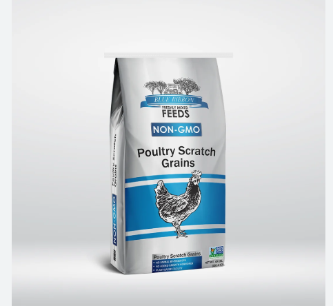Poultry Scratch Grains for Healthy Flocks Blue Ribbon Feeds Blue Ribbon Feeds Non-GMO Poultry Scratch Grains - Image 1