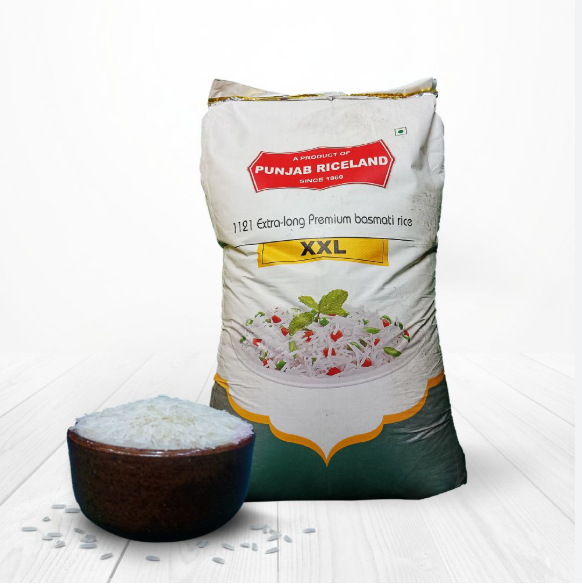 Punjab Rice Land XXL Sella Basmati Rice Kolkata Rice - Online Retail Rice Shop Punjab Riceland 1121 Extra-Long XXL Premium Basmati Rice - Image 1