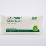 Eco Amenities Single-Load Laundry Detergent Powder - Fresh Lemon Scent for Hotels & Travel (1.5 oz / 42g)