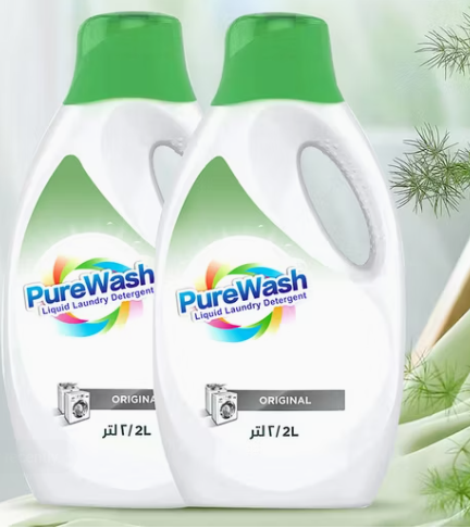 Wholesale Prime Quality ODM OEM Disposable Liquid Laundry Detergent Clothing Detergent Fabric Cleaner PureWash Original Liquid Laundry Detergent – Deep Clean & Long-Lasting Freshness (2L) - Image 1